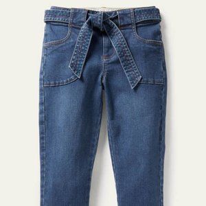 Mini Boden Mini-me Rainbow Tie Waist Jean
